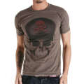 Cool Skull Screen Printing mode personnalisé coton gros hommes T Shirt